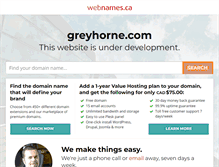 Tablet Screenshot of greyhorne.com